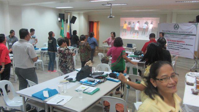 Back to Back Training-Enhancing the Nurse Leader's Role in Public Relations and Media Communications and Retooling PNA Officers on CPD Accreditation (June 27-29, 2014)