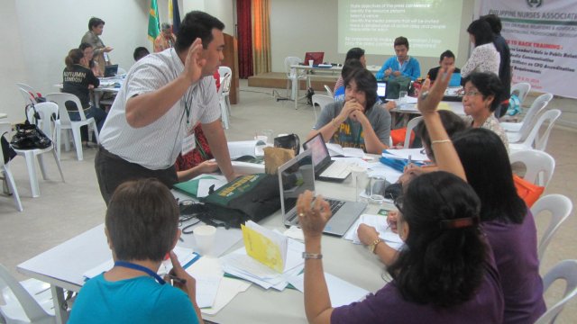 Back to Back Training-Enhancing the Nurse Leader's Role in Public Relations and Media Communications and Retooling PNA Officers on CPD Accreditation (June 27-29, 2014)