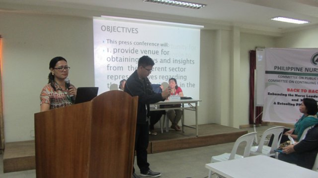 Back to Back Training-Enhancing the Nurse Leader's Role in Public Relations and Media Communications and Retooling PNA Officers on CPD Accreditation (June 27-29, 2014)